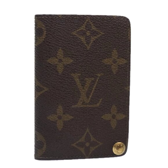 LOUIS VUITTON Monogram Porte Cartes Credit Pression Case - Picture 1 of 15